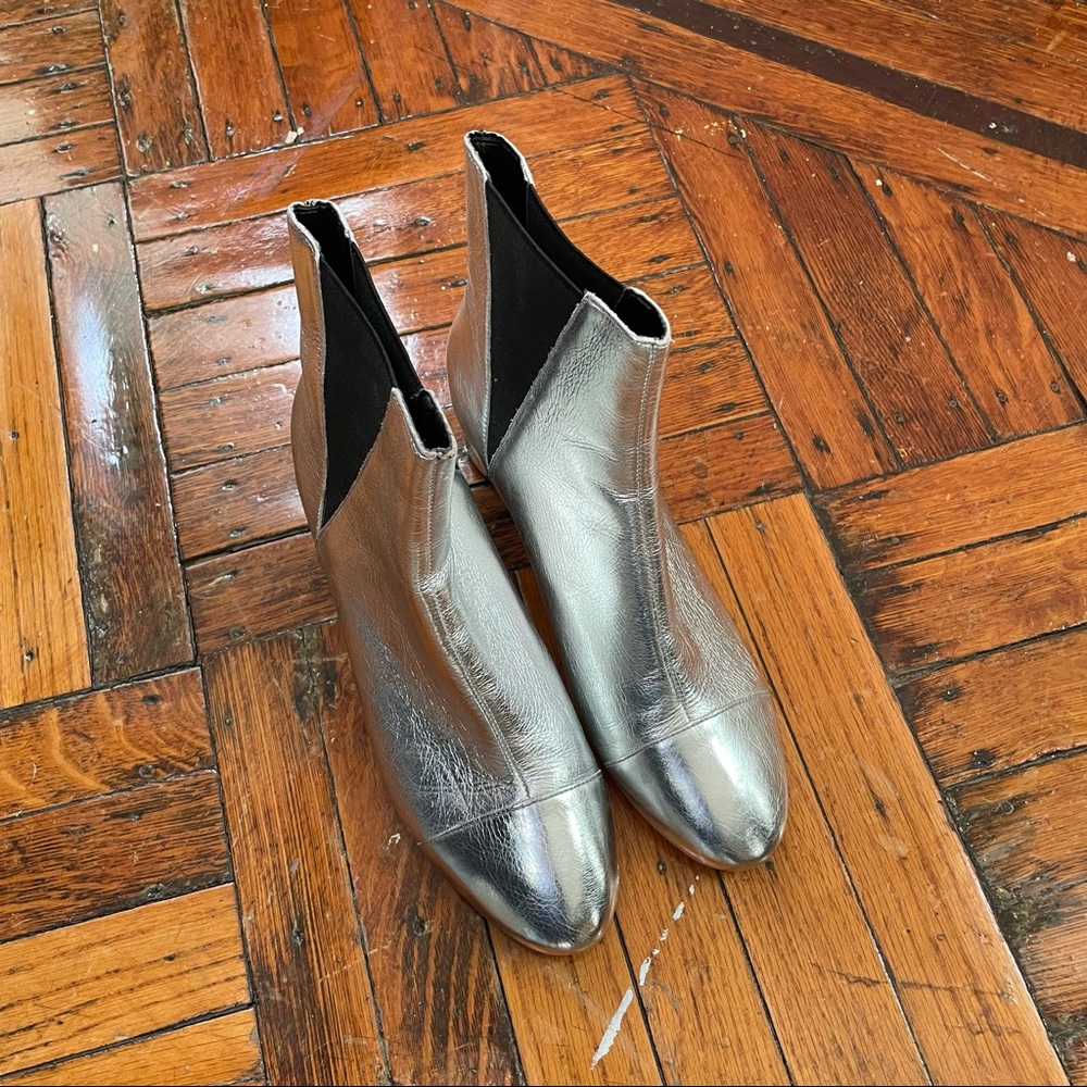 Rebecca Minkoff Silver Metallic Izette Booties